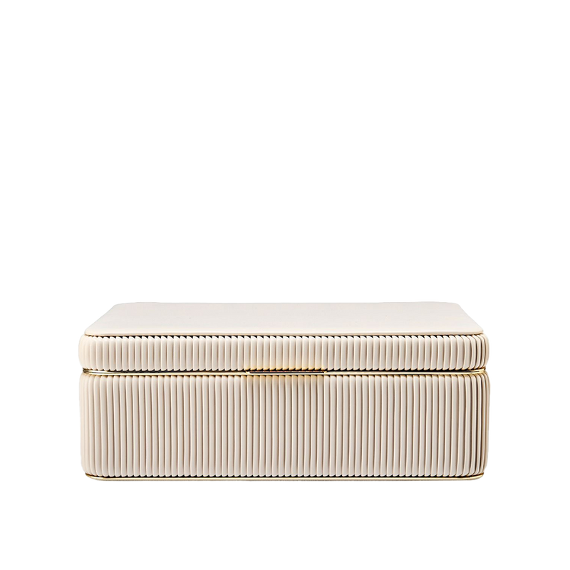 WOLF Bella Large Jewellery Box Bone
