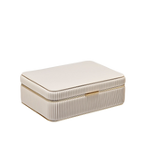 WOLF Bella Medium Jewellery Box Bone