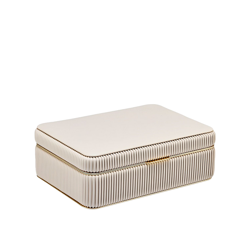 WOLF Bella Medium Jewellery Box Bone