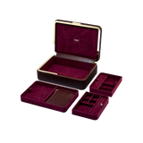 WOLF Bella Medium Jewellery Box Bordeaux