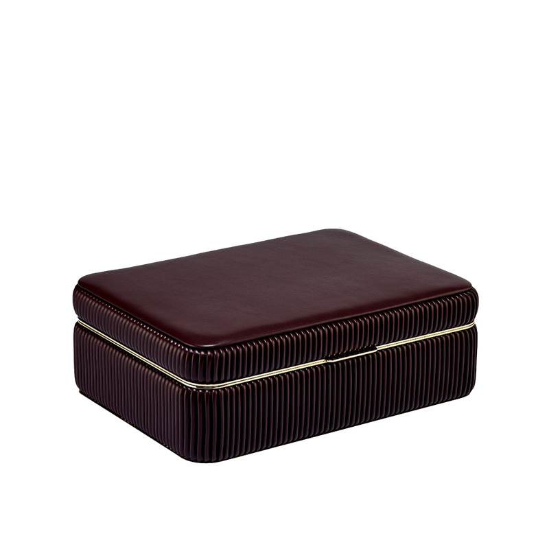 WOLF Bella Medium Jewellery Box Bordeaux