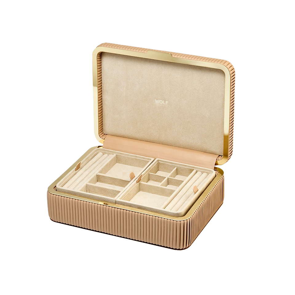 WOLF Bella Medium Jewellery Box Mocha