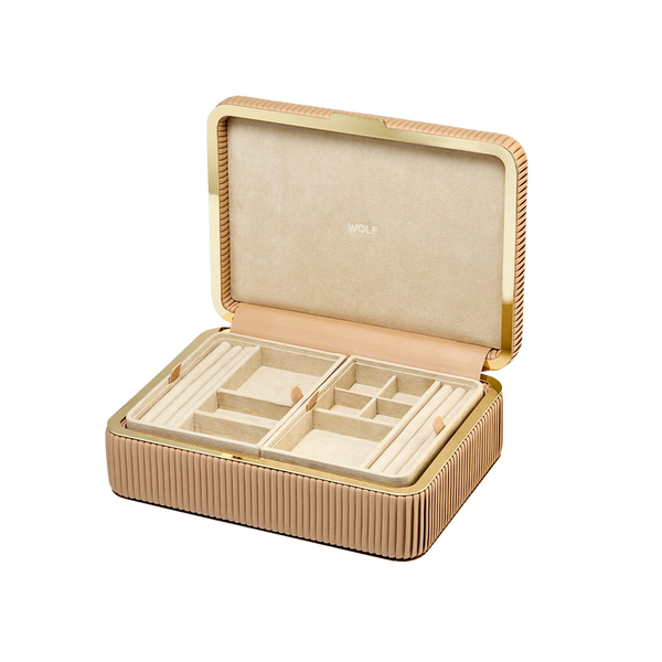 WOLF Bella Medium Jewellery Box Mocha