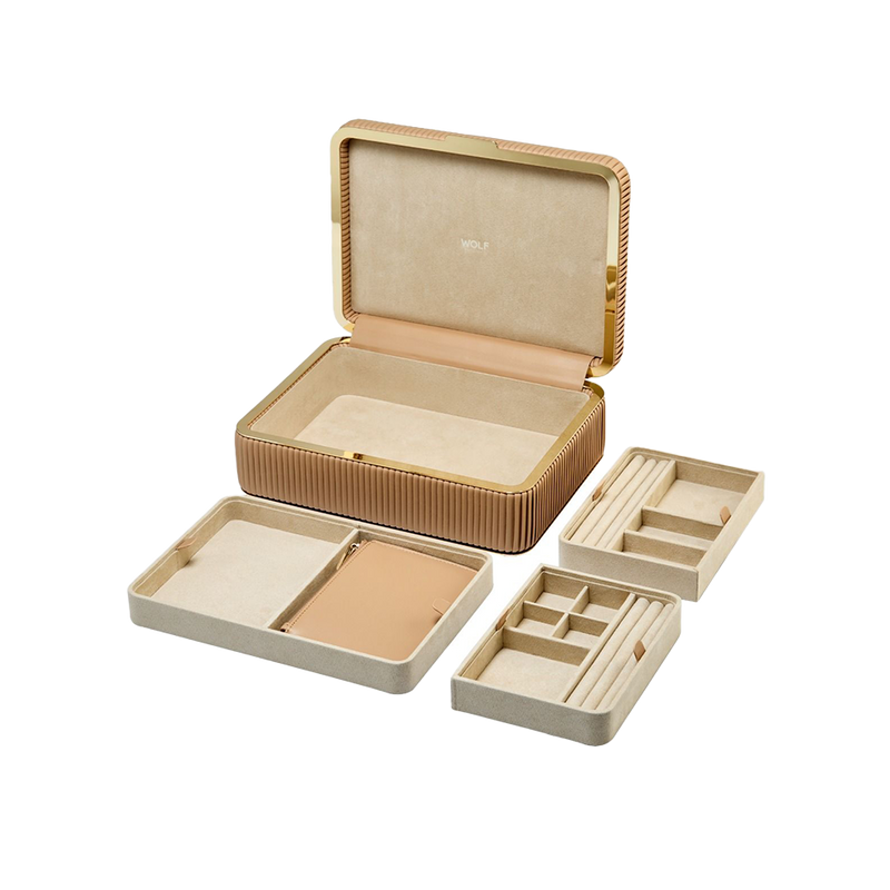WOLF Bella Medium Jewellery Box Mocha