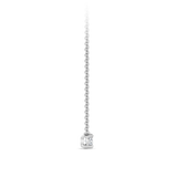 0.10 Carat Solitaire Diamond Necklace in 18ct White Gold Hardy Brothers Jewellers