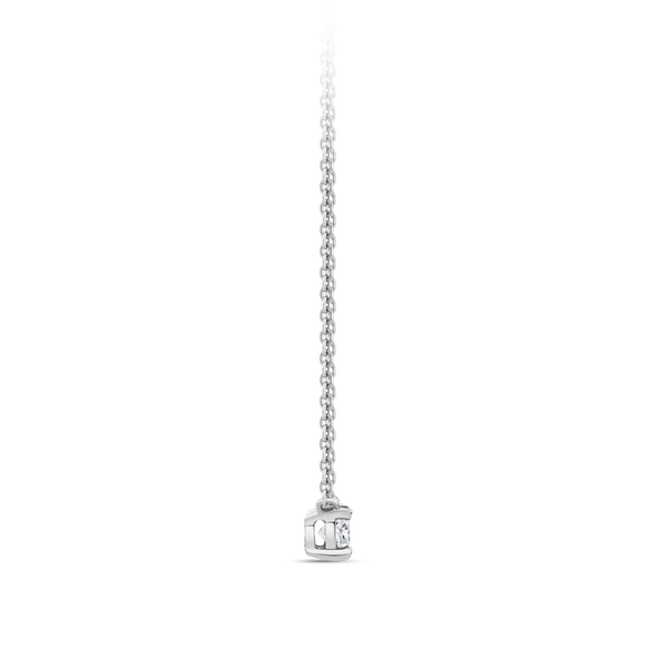 0.10 Carat Solitaire Diamond Necklace in 18ct White Gold Hardy Brothers Jewellers