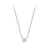 0.10 Carat Solitaire Diamond Necklace in 18ct White Gold Hardy Brothers Jewellers