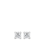 0.20 Carat Solitaire Round Brilliant Diamond Stud Earrings in 18ct White Gold Hardy Brothers Jewellers