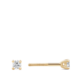 0.20 Carat Solitaire Round Brilliant Diamond Stud Earrings in 18ct Yellow Gold Hardy Brothers Jewellers