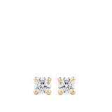 0.20 Carat Solitaire Round Brilliant Diamond Stud Earrings in 18ct Yellow Gold Hardy Brothers Jewellers