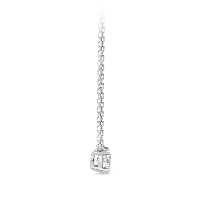 0.25 Carat Solitaire Diamond Necklace in 18ct White Gold Hardy Brothers Jewellers