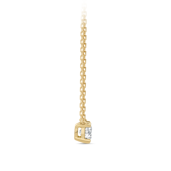 0.25 Carat Solitaire Diamond Necklace in 18ct Yellow Gold Hardy Brothers Jewellers