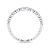 0.34 Carat Floating Diamond Wedding Ring in 18ct White Gold Hardy Brothers Jewellers