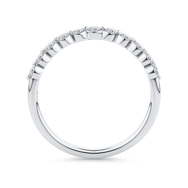 0.34 Carat Floating Diamond Wedding Ring in 18ct White Gold Hardy Brothers Jewellers