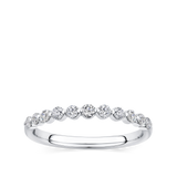 0.34 Carat Floating Diamond Wedding Ring in 18ct White Gold Hardy Brothers Jewellers