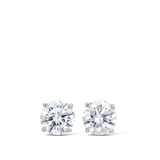 0.50 Carat Round Brilliant Cut Diamond Stud Earrings in 18ct White Gold Hardy Brothers Jewellers