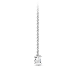 0.50 Carat Solitaire Diamond Necklace in 18ct White Gold Hardy Brothers Jewellers