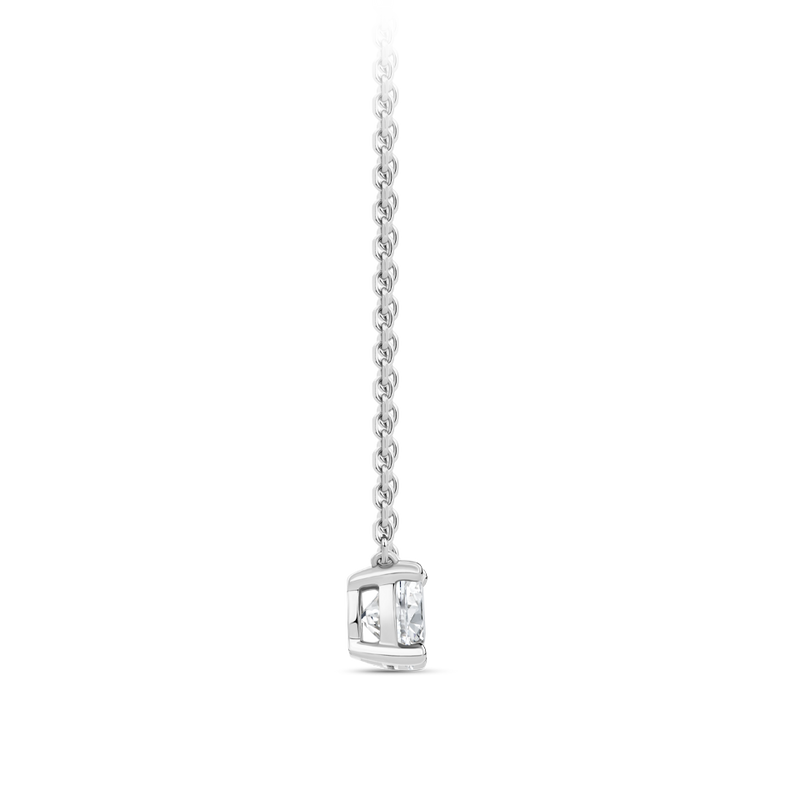 0.50 Carat Solitaire Diamond Necklace in 18ct White Gold Hardy Brothers Jewellers