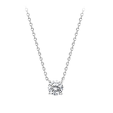 0.50 Carat Solitaire Diamond Necklace in 18ct White Gold Hardy Brothers Jewellers