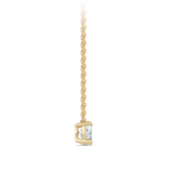 0.50 Carat Solitaire Diamond Necklace in 18ct Yellow Gold Hardy Brothers Jewellers