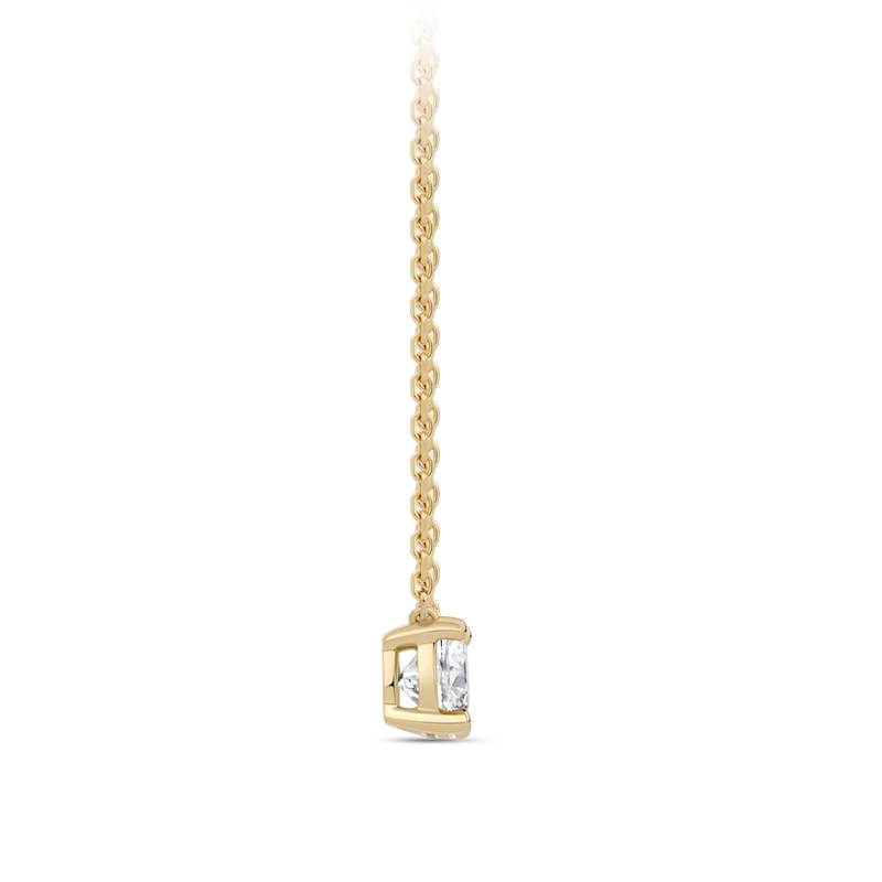 0.50 Carat Solitaire Diamond Necklace in 18ct Yellow Gold Hardy Brothers Jewellers