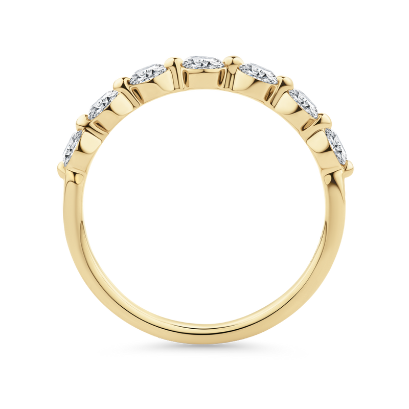 0.70 Carat Floating Diamond Wedding Ring in 18ct Yellow Gold