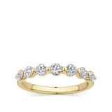 0.70 Carat Floating Diamond Wedding Ring in 18ct Yellow Gold Hardy Brothers Jewellers
