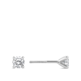 Quintessential 0.70 Carat Diamond Stud Earrings in 18ct White Gold Hardy Brothers Jewellers