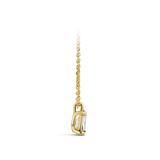 0.25 Carat Emerald Cut Diamond Pendant in 18ct Yellow Gold Hardy Brothers Jewellers