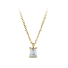 0.25 Carat Emerald Cut Diamond Pendant in 18ct Yellow Gold Hardy Brothers Jewellers