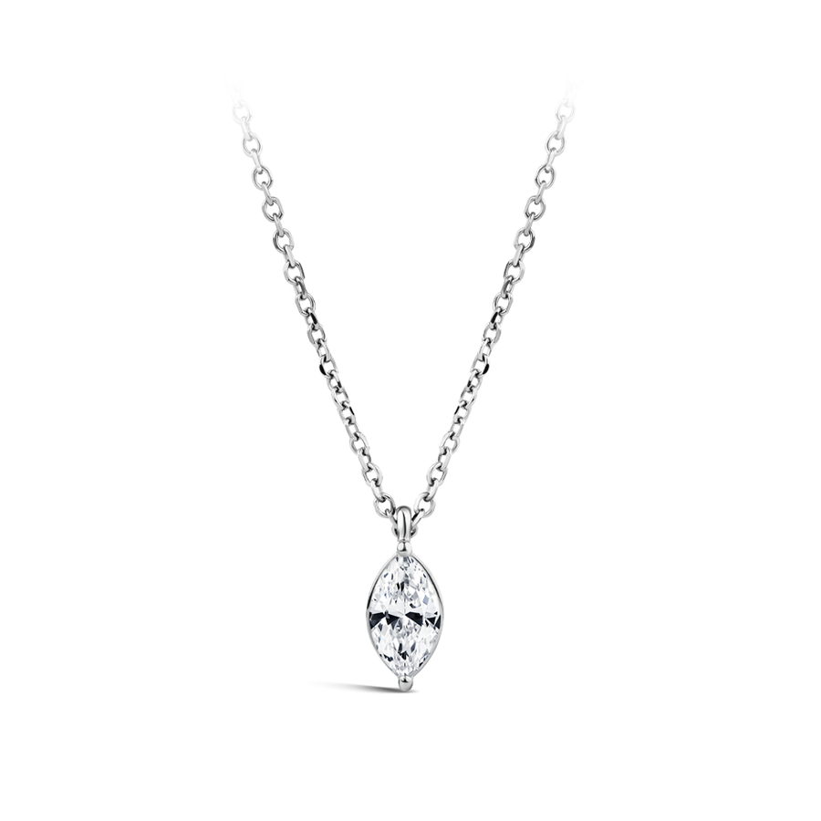 Marquise cut diamond pendant clearance