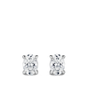 0.50 Carat Oval Cut Diamond Stud Earrings in 18ct White Gold Hardy Brothers Jewellers