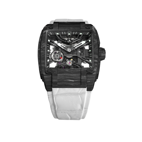 Rebellion Re-volt 3 Hands Carbon Glow 38.50mm REB.REV.3HD.CA.LU.01 Hardy Brothers Jewellers