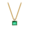 11.70 Carat Emerald and Diamond Pendant in 18ct Yellow Gold Hardy Brothers Jewellers 