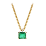 11.70 Carat Emerald and Diamond Pendant in 18ct Yellow Gold Hardy Brothers Jewellers 