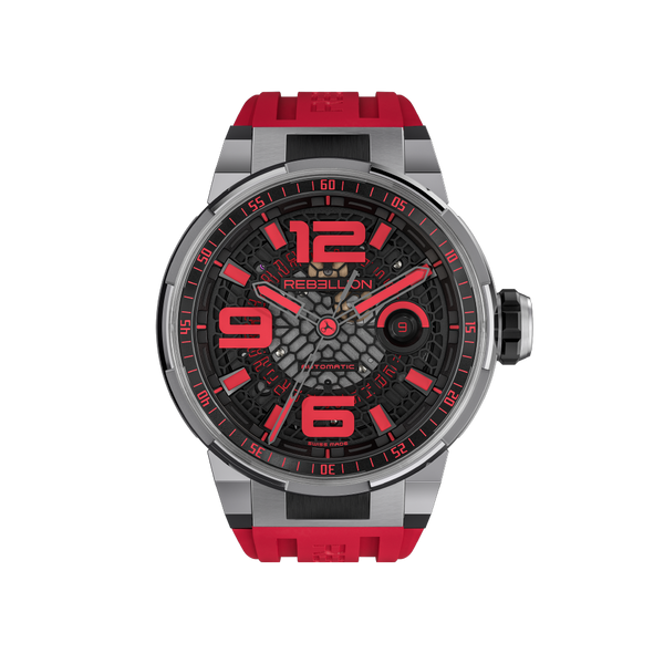 Rebellion Predator 2.0 3 Hands Titanium Red REB.PR2.3HD.TI.GY.02 Hardy Brothers Jewellers