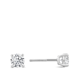 1.00 Carat Solitaire Diamond Stud Earrings in 18ct White Gold Hardy Brothers Jewellers