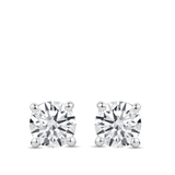 1.00 Carat Solitaire Diamond Stud Earrings in 18ct White Gold Hardy Brothers Jewellers
