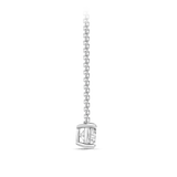 1.00 Carat Solitaire Diamond Necklace in 18ct White Gold