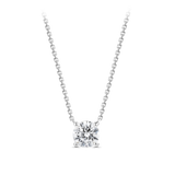 1.00 Carat Solitaire Diamond Necklace in 18ct White Gold Hardy Brothers Jewellers