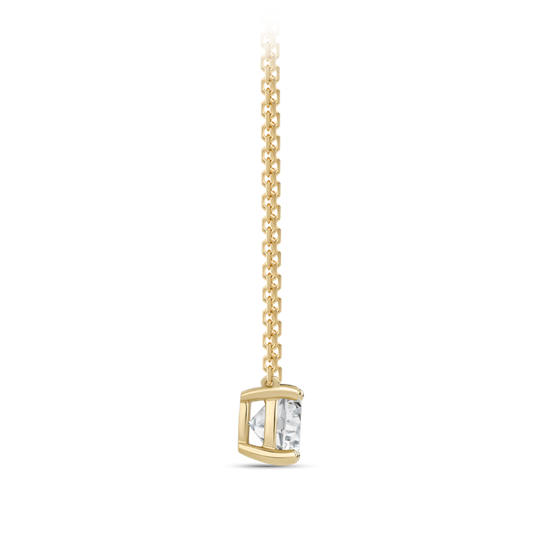 1.00 Carat Solitaire Diamond Necklace in 18ct Yellow Gold Hardy Brothers Jewellers