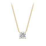 1.00 Carat Solitaire Diamond Necklace in 18ct Yellow Gold Hardy Brothers Jewellers