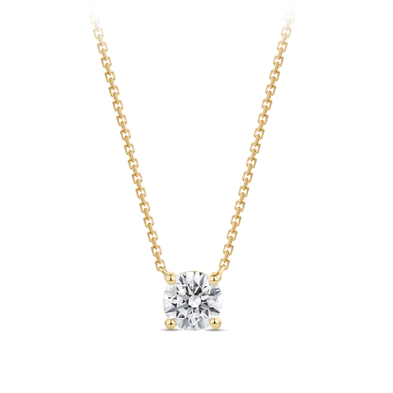 1/3 Ct. White Diamond Solitaire White Gold Pendant | Lab-Grown Diamonds —  New World Diamonds