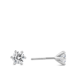 Quintessential 1.40 Carat Diamond Stud Earrings in 18ct White Gold Hardy Brothers Jewellers