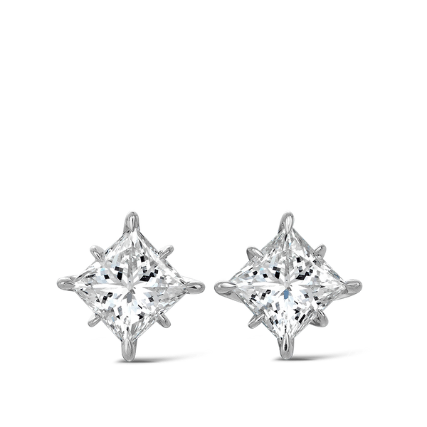 Celestial 1.00ct Princess Cut Diamond Studs Hardy Brothers Jewellers