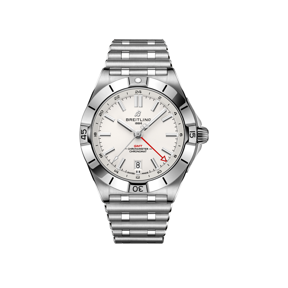 Breitling Chronomat Automatic GMT 40 A32398101A1A1 Hardy Brothers Jewellers