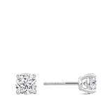 2.00 Carat Solitaire Diamond Stud Earrings in 18ct White Gold Hardy Brothers Jewellers