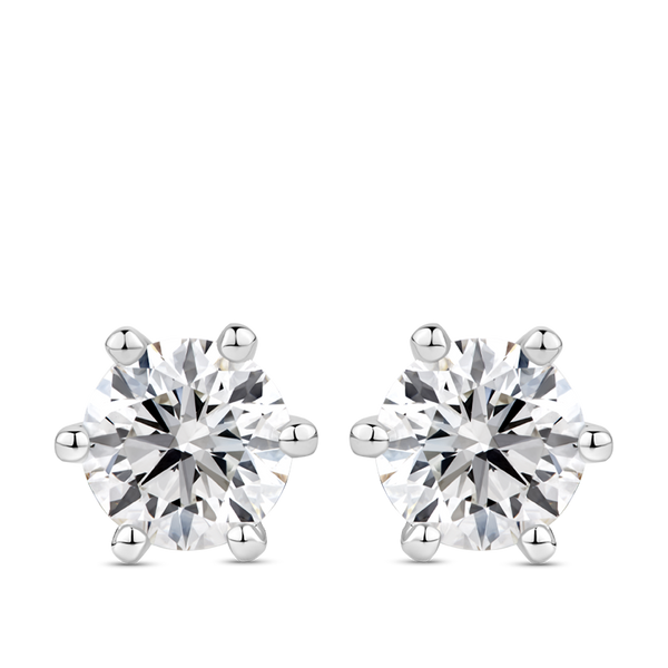 Quintessential 2.00 Carat Diamond Stud Earrings in 18ct White Gold Hardy Brothers Jewellers