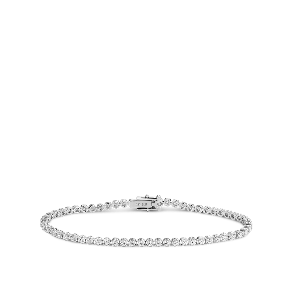 2.00 Carat Diamond Tennis Bracelet in 18ct White Gold Hardy Brothers Jewellers