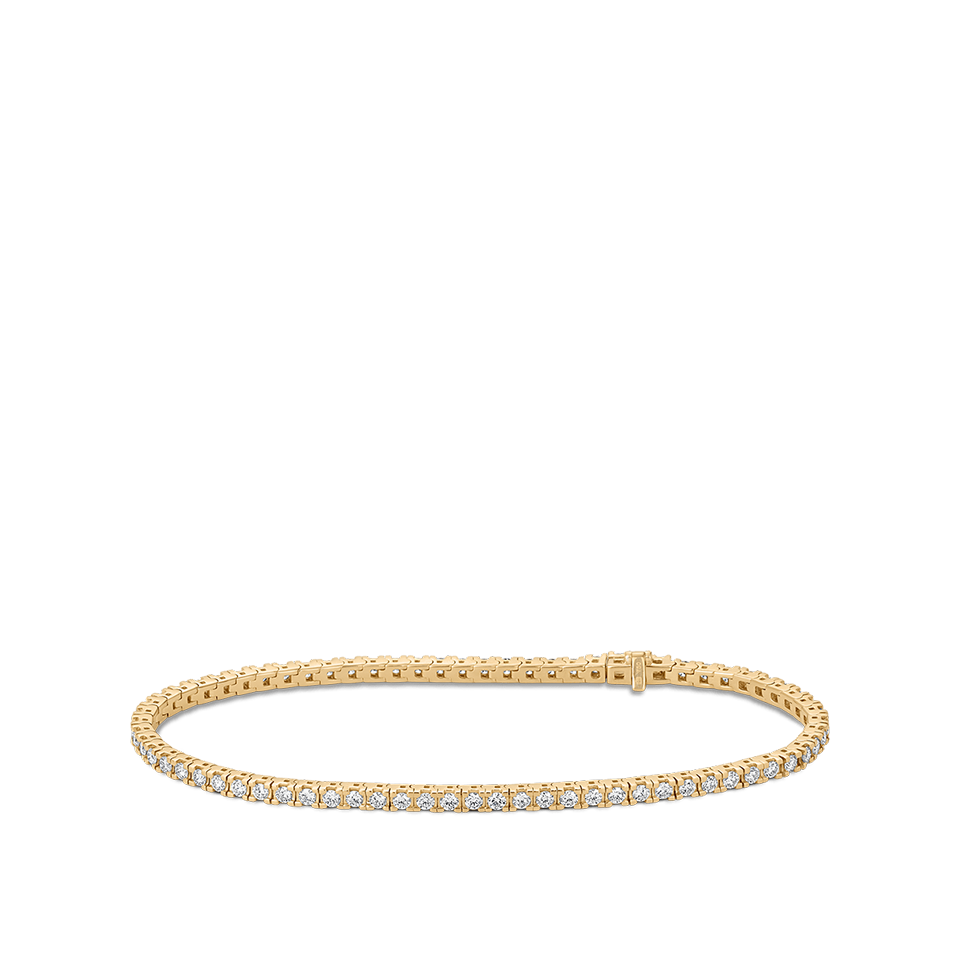 2.00 Carat Diamond Tennis Bracelet in 18ct Yellow Gold Hardy Brothers Jewellers
